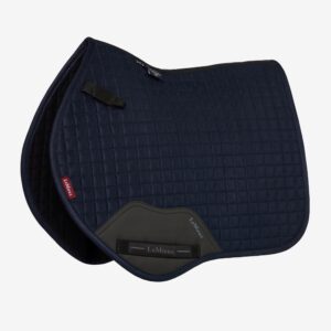 LeMieux Mini Suede Close Contact Square in Navy – view 1