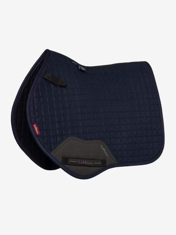 LeMieux Mini Suede Close Contact Square in Navy – view 1