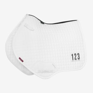 LeMieux Cotton Close Contact Competition Square in White – view 1