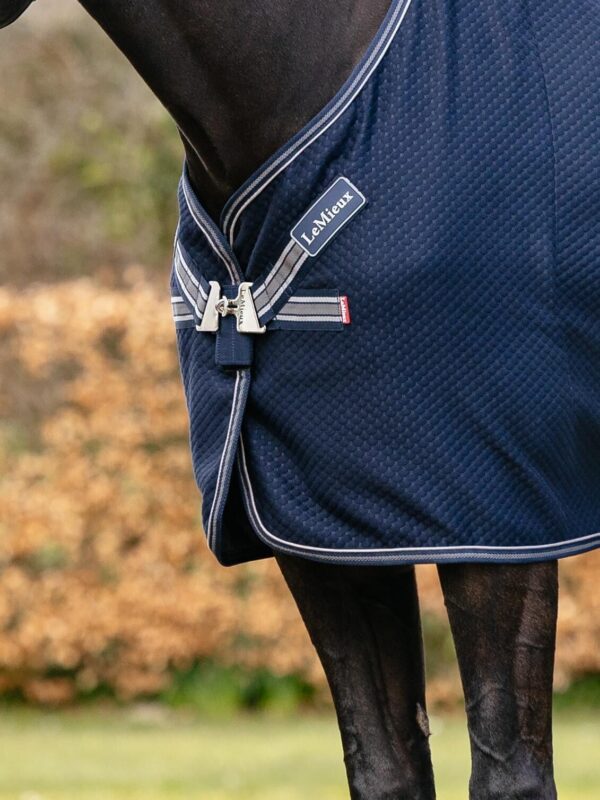 LeMieux Kudos Bamboo Cooler Rug in Navy – view 2