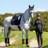 LeMieux Suede Dressage Square in Black – view 3