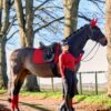 LeMieux Suede Dressage Square in Chilli - view 2