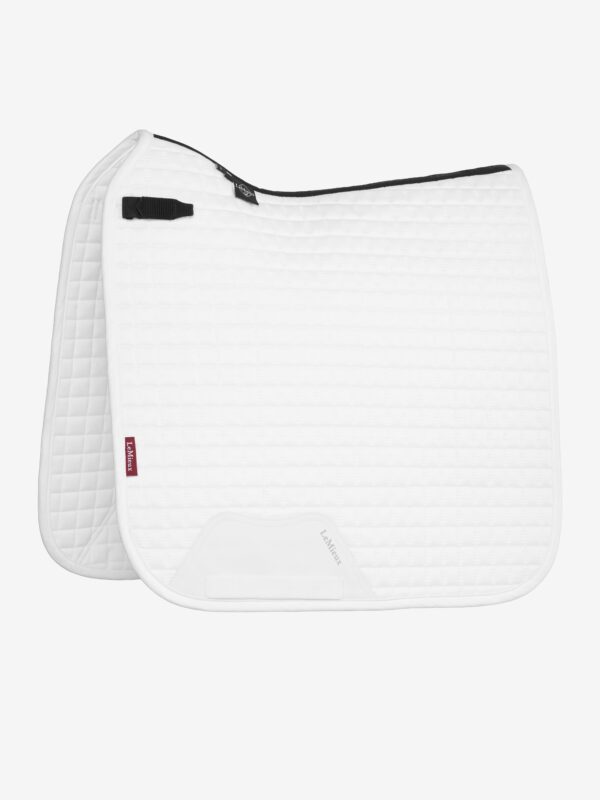 LeMieux Suede Dressage Square in White - view 2