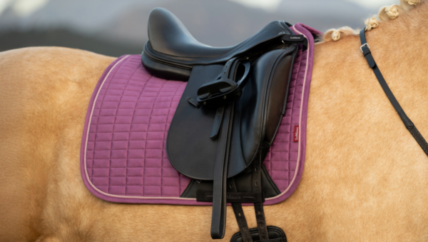 LeMieux Suede Dressage Square in Mallow - view 4