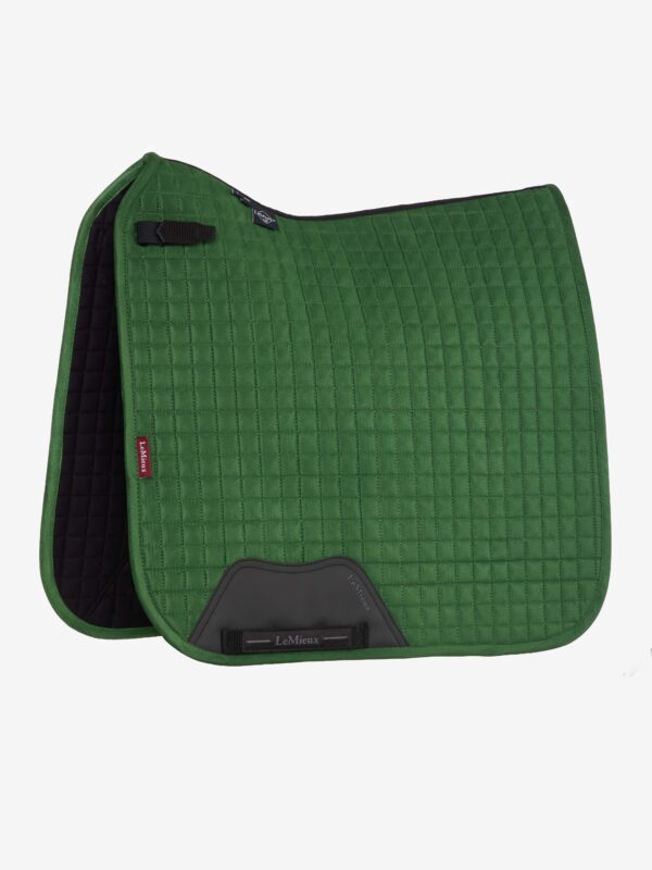 LeMieux Suede Dressage Square in Hunter Green - view 1