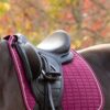 LeMieux Suede Dressage Square in Blackberry - view 4