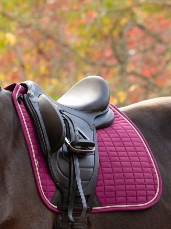 LeMieux Suede Dressage Square in Blackberry - view 4
