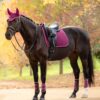 LeMieux Suede Dressage Square in Blackberry - view 2