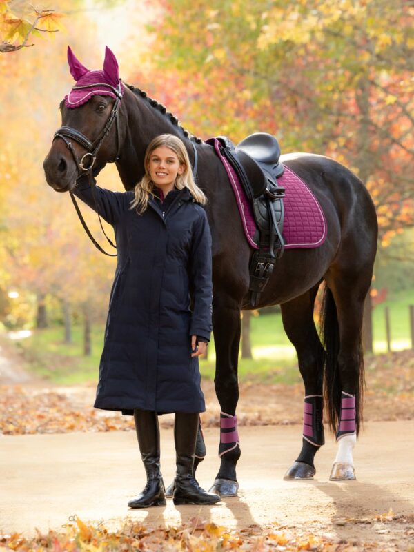 LeMieux Suede Dressage Square in Blackberry - view 3