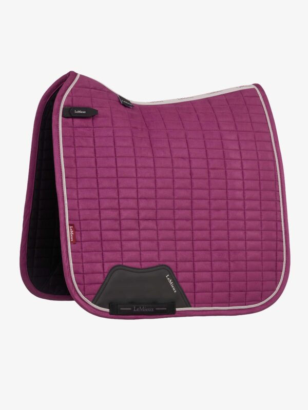 LeMieux Suede Dressage Square in Blackberry - view 1
