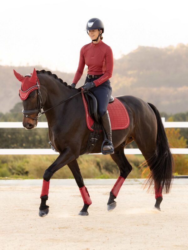 LeMieux Suede Dressage Square in Russet - view 3