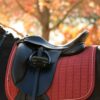 LeMieux Suede Dressage Square in Russet - view 4