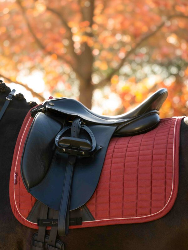 LeMieux Suede Dressage Square in Russet - view 4