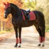 LeMieux Suede Dressage Square in Russet - view 2