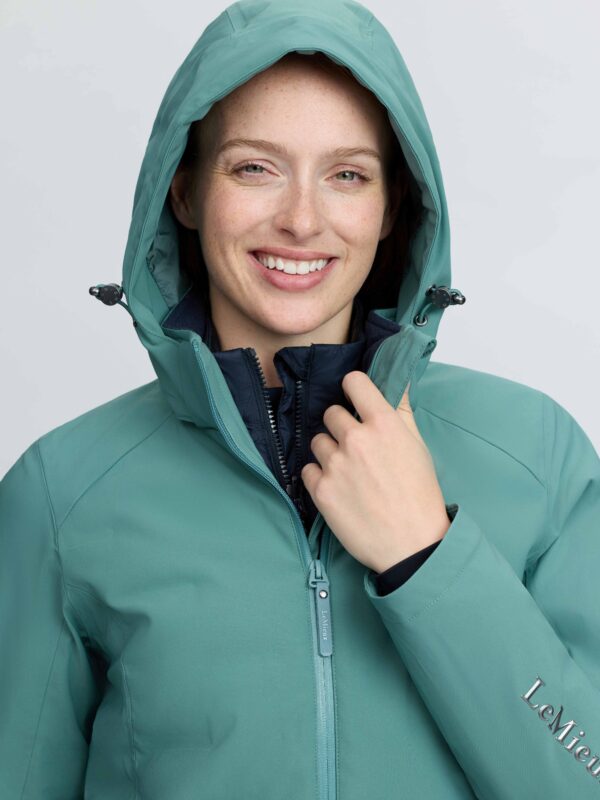 LeMieux Brooke 3 in 1 Waterproof Hybrid Jacket in Aloe - view 4