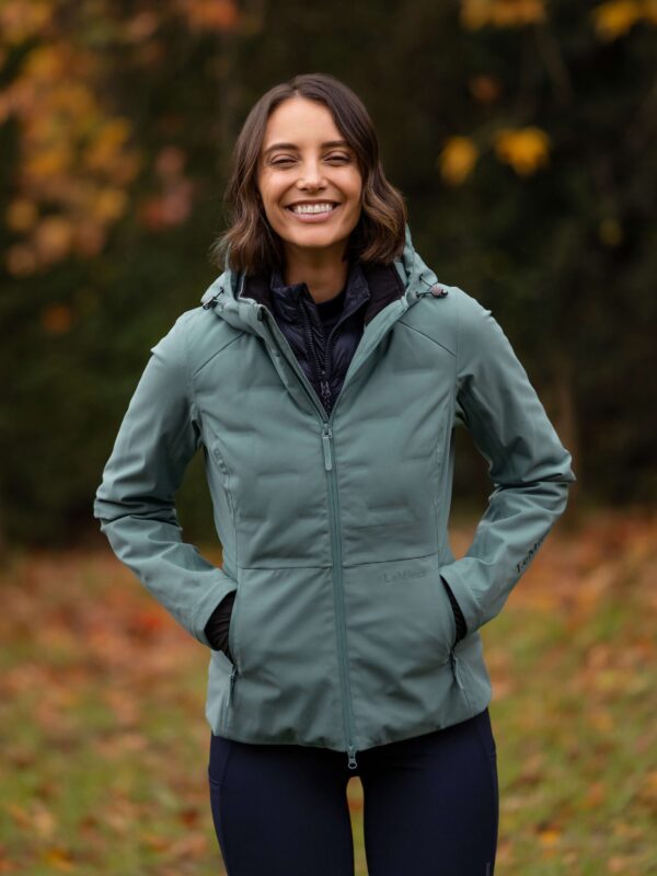 LeMieux Brooke 3 in 1 Waterproof Hybrid Jacket in Aloe - view 2