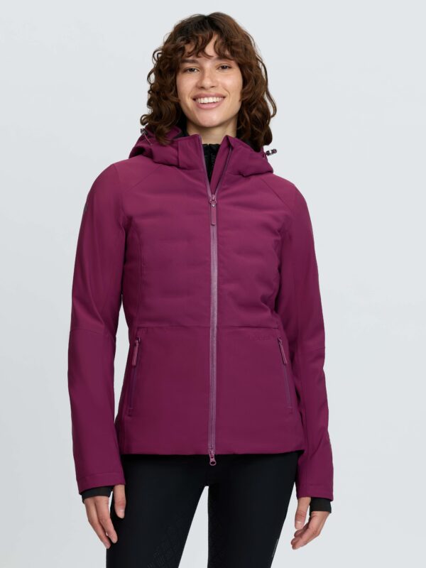 LeMieux Brooke 3 in 1 Waterproof Hybrid Jacket in Blackberry – view 1