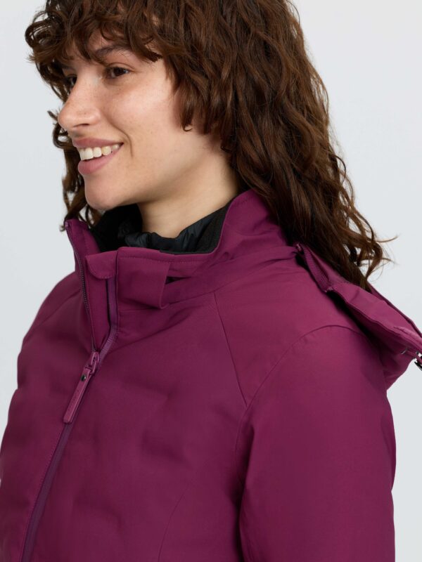 LeMieux Brooke 3 in 1 Waterproof Hybrid Jacket in Blackberry – view 5