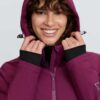 LeMieux Brooke 3 in 1 Waterproof Hybrid Jacket in Blackberry – view 3
