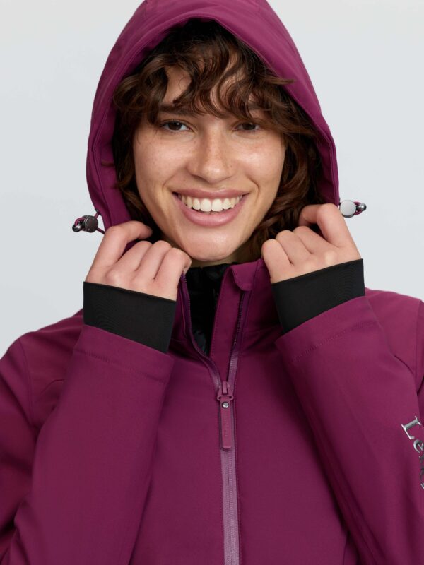 LeMieux Brooke 3 in 1 Waterproof Hybrid Jacket in Blackberry – view 3