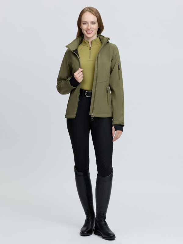 LeMieux Celine Soft Shell Jacket in Willow Green - view 7