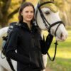 LeMieux Young Rider Tessa Waterproof Jacket in Black – view 3