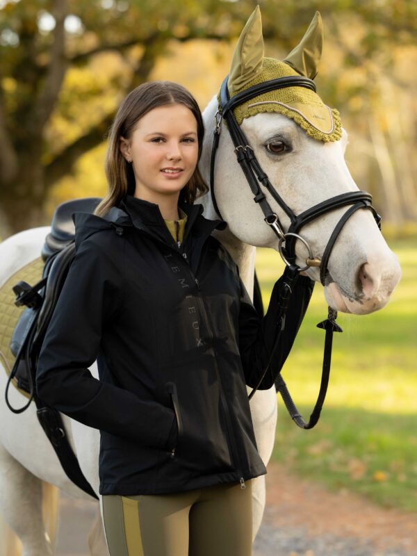LeMieux Young Rider Tessa Waterproof Jacket in Black – view 3
