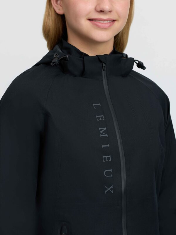 LeMieux Young Rider Tessa Waterproof Jacket in Black – view 4