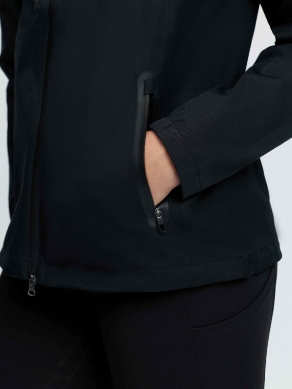 LeMieux Young Rider Tessa Waterproof Jacket in Black – view 5