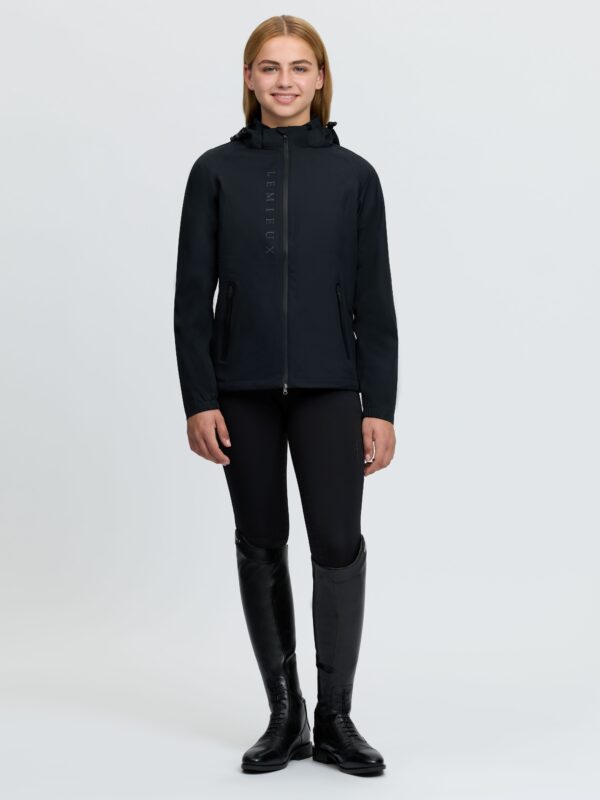 LeMieux Young Rider Tessa Waterproof Jacket in Black – view 6