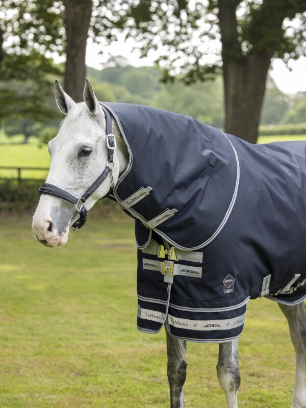 LeMieux Arika Featherweight Rug 0g in Navy – view 4