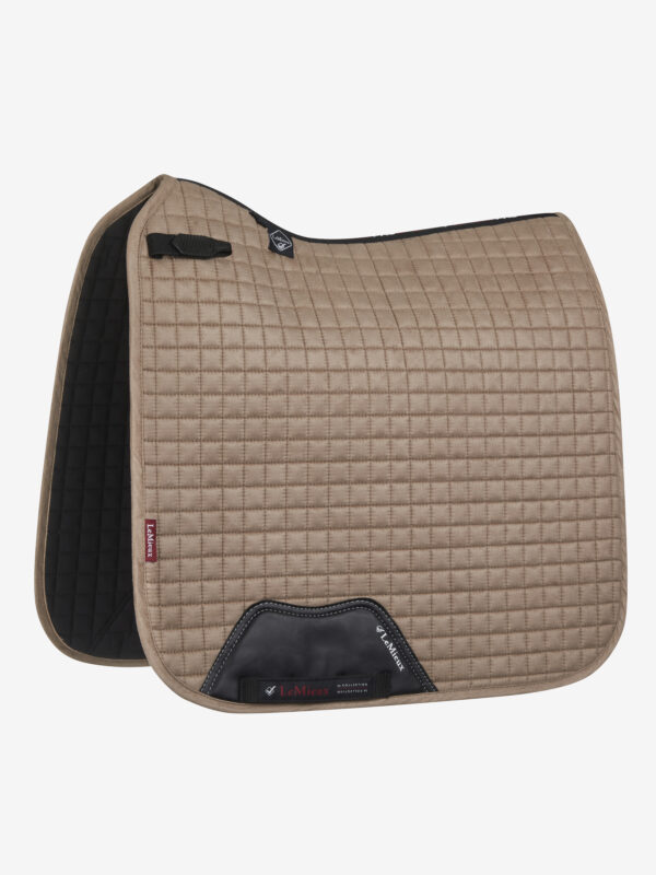 LeMieux Suede Dressage Square in Mink - view 1