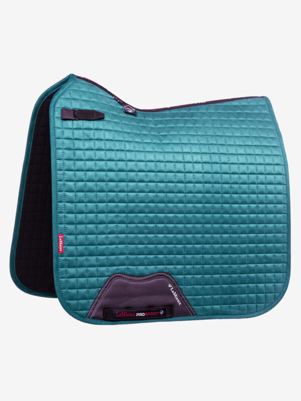 LeMieux Suede Dressage Square in Peacock - view 2