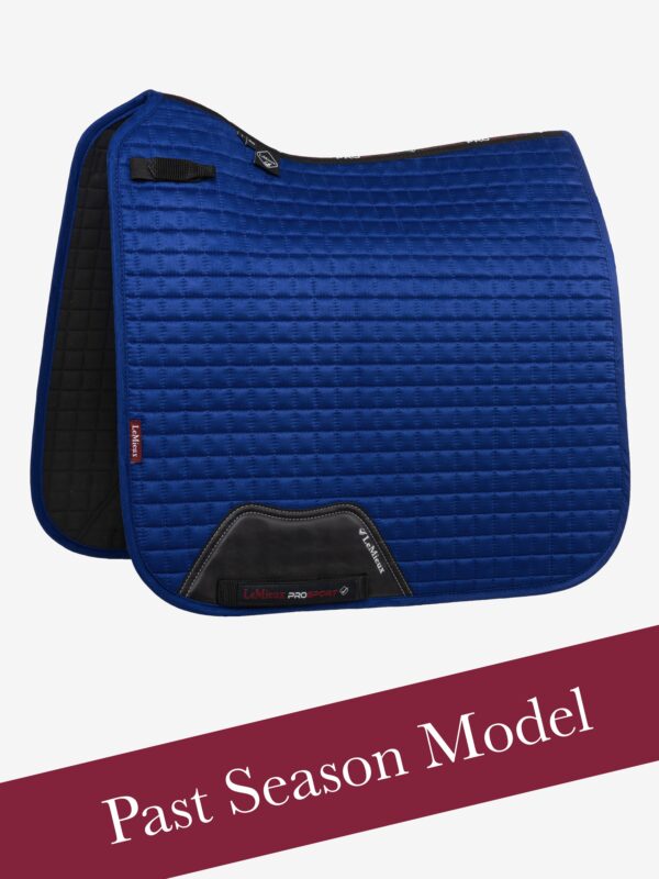 LeMieux Suede Dressage Square in Benetton Blue - view 2