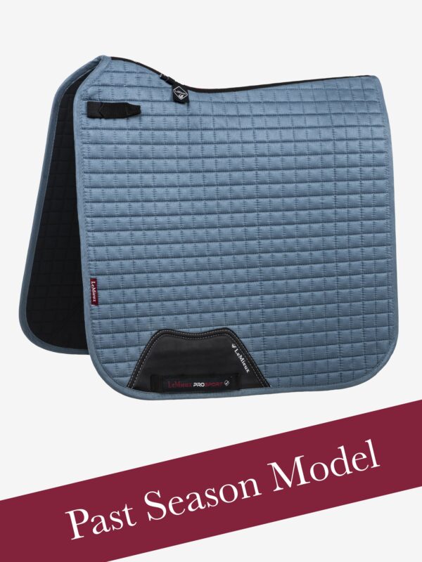 LeMieux Suede Dressage Square in Ice Blue - view 2
