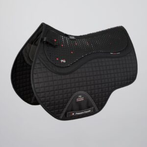 Premier Equine Close Contact Tech Grip Pro Anti-Slip GP/Jump Saddle Pad in Black – view 1