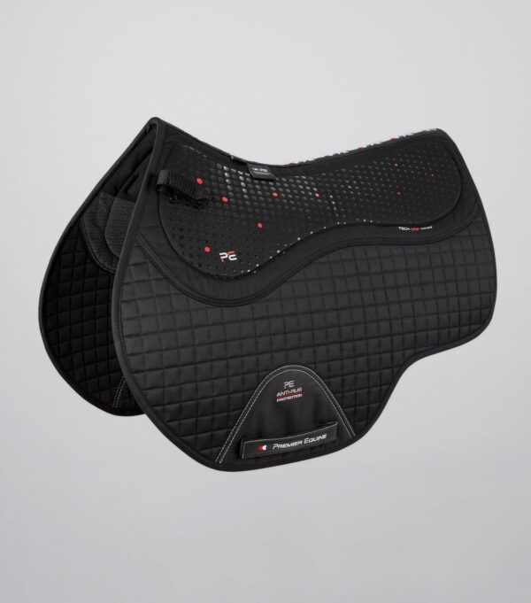 Premier Equine Close Contact Tech Grip Pro Anti-Slip GP/Jump Saddle Pad in Black – view 1