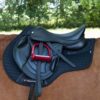Premier Equine Close Contact Tech Grip Pro Anti-Slip GP/Jump Saddle Pad in Black – view 2
