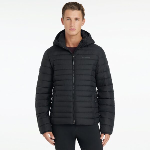 LeMieux Mens Hooded Puffer Jacket in Black - view 2