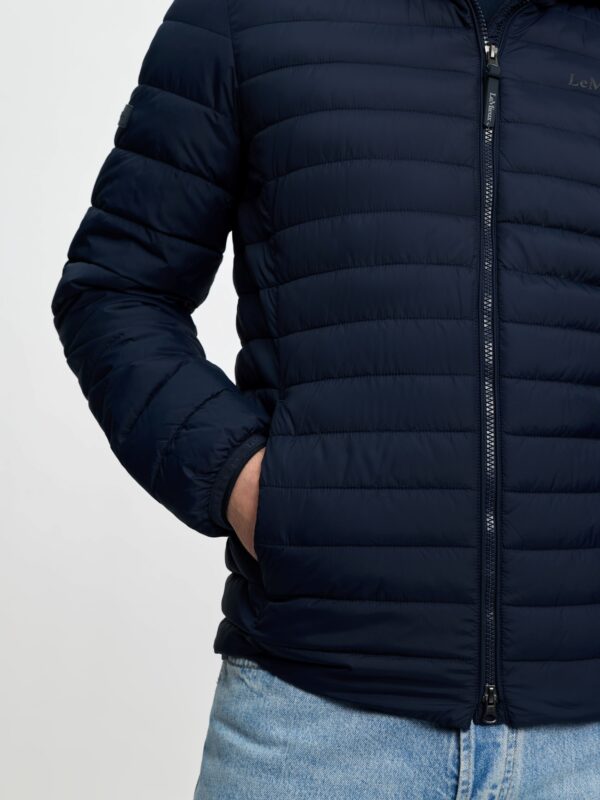 LeMieux Mens Hooded Puffer Jacket in Navy - view 3