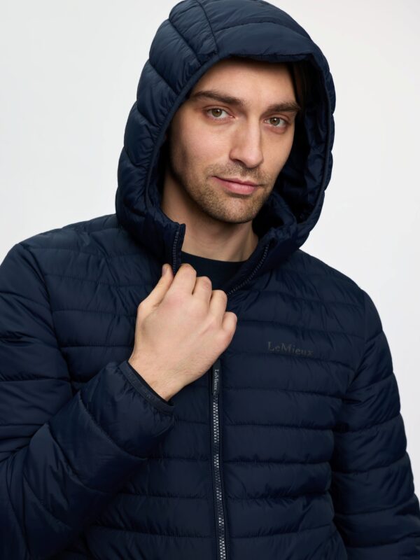 LeMieux Mens Hooded Puffer Jacket in Navy - view 4